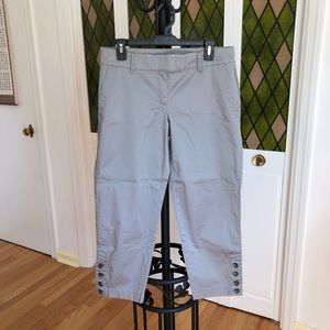 Size 6 NWT Ann Taylor Grey Cropped Pants